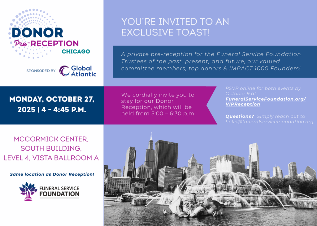 Funeral Service Foundation Donor Reception